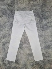 Jeans blanc brodé vintage y2k