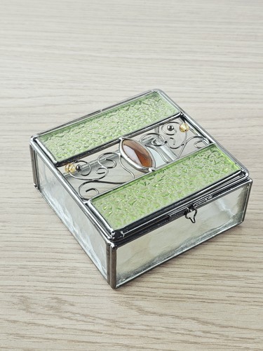 Boîte bijoux verre - boîte, en