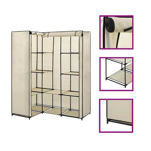 Garde robe angle - garde-robe, crème