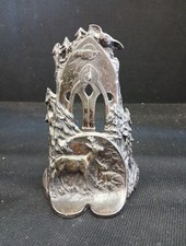 Ancien Porte montre à gousset  de style art nouveau En Régule À Décor De Forêt