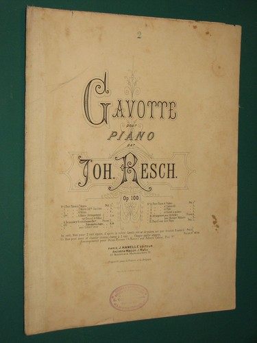 Partition piano gavotte - , "gavotte"