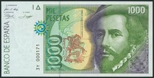 1000 PESETAS. 12 Octobre 1992