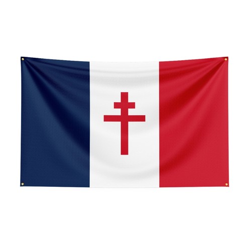 Drapeau france libre - libre, croix