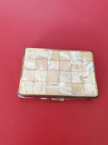 Poudrier vintage nacre - vintage, en