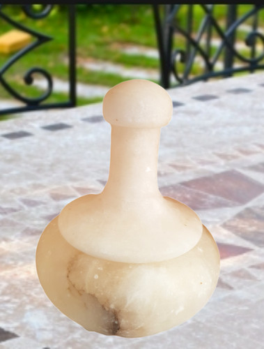Vase albâtre veiné avec - albâtre,