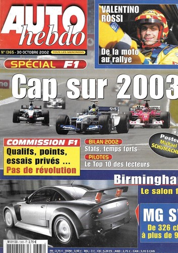 Auto hebdo 1365 2002 mg - hebdo,