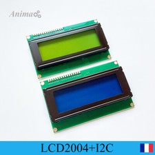 Ecran LCD 2004 avec contrôleur I2C rétroéclairage Bleu ou Vert (4x20 caractères)