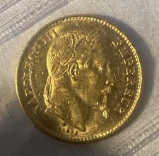 Pièce Or 20 Francs Napoléon 3 Tête Lauré 1870