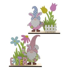 2 Pcs Panneau De Gnome Lapin