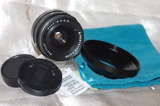RARE objectif 30mm-3,5 PENTACON M42 10 blades bouchons, pare-soleil, housse TBE