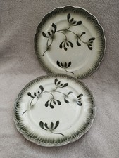 3 Assiettes en faience Décor