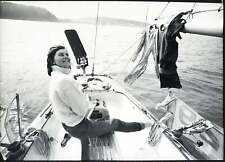 Photo De Presse Vintage Traversée En Solitaire 1971 FT 36053 - Tirage 24x18 Cm