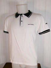 Polo coton BLANC DU NIL S logo épaule brodé noir SAINT-TROPEZ manches courtes