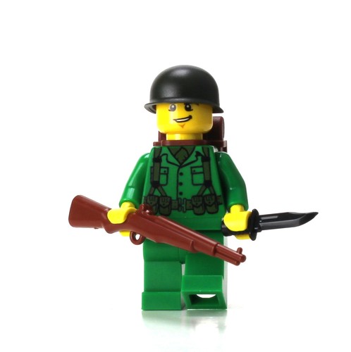Battle brick green soldier - brick,