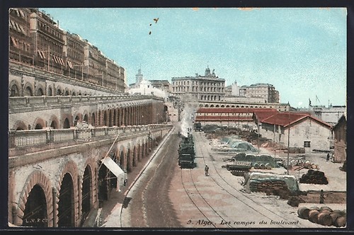 Cpa alger les rampes - cpa, du