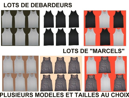 Lot debardeurs homme coton - de,