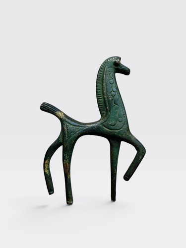 Cheval étrusque bronze - étrusque,