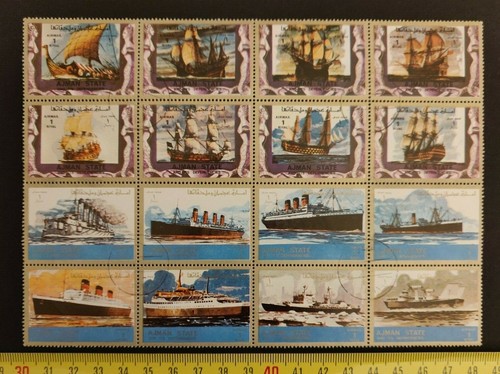 Timbre bloc feuillet - timbre, bateau