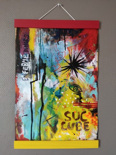 Peinture abstraite succube - peinture,