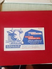 LA VACHE SERIEUSE FROMAGE / BUVARD PUBLICITAIRE  ANCIEN