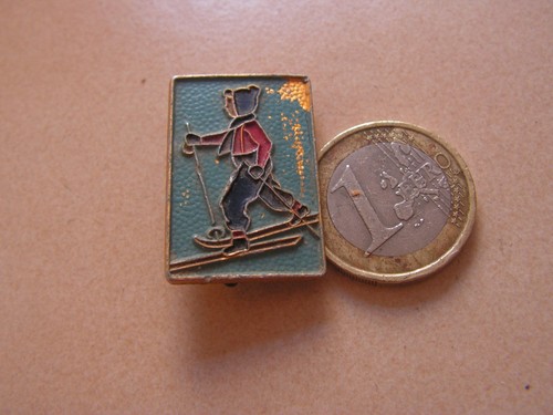 Insigne ski ancien aluminium - ,
