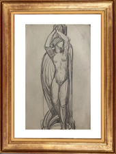 HENRI LAFFITE (1885-1977) ELEVE DE RODIN - PROJET DE SCULPTURE VERS 1930 (567)