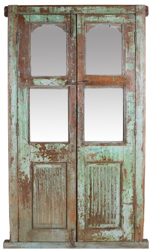 Porte bois massif fer - porte,