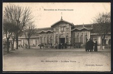 CPA Besancon, La Gare Viotte 
