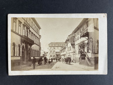 Allemagne, Rue, Vintage albumen print, ca.1870 Tirage vintage format CDV, 