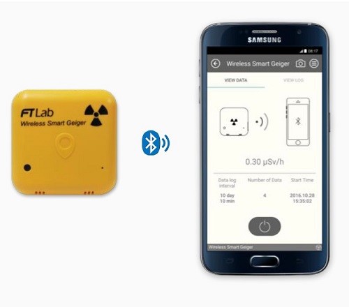 Smart sans fil compteur geiger - sans,