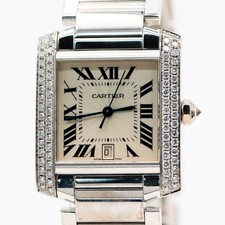 Cartier Tank Francaise 18K Or Blanc Automatique Ref. 2366 Fullset 2001