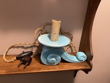 Lampe Bougeoir ancienne en céramique 