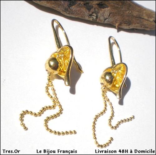 Boucles oreille coeur - d'oreille,