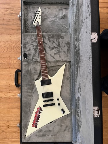 Exodus ltd guitar white staged - exodus,