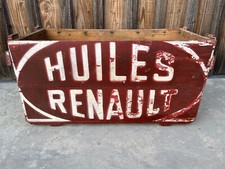 Ancienne caisse huile - huile, renault