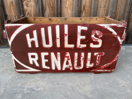 Ancienne caisse huile renault - caisse,