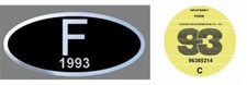vignette 1993 + adhésif F