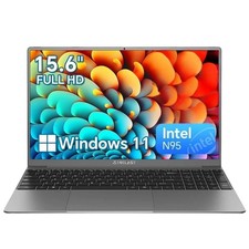 15,6" Ordinateur Portable 16 Go RAM 512 Go SSD Windows 11 Pro Intel N95 Full HD