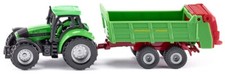 SIKU - Tracteur DEUTZ Agrotron 265 avec épandeur STRAUTMANN - L.16.5 x l.3.5 ...