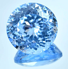 46,90 Ct Pierre Précieuse Loose Certifiée Flawless Ronde Aquamarine Saint Maria