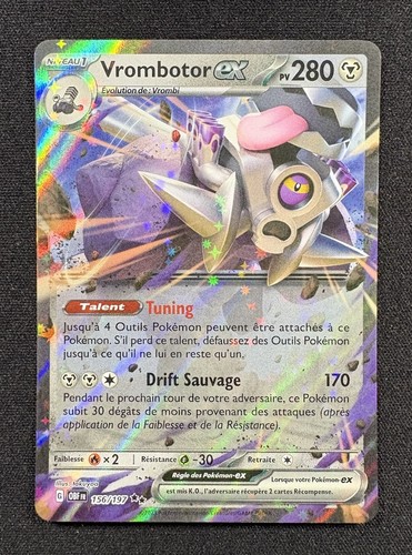 Carte pokémon vrombotor - pokémon, ex
