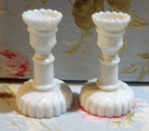 Paire petits bougeoirs - paire,