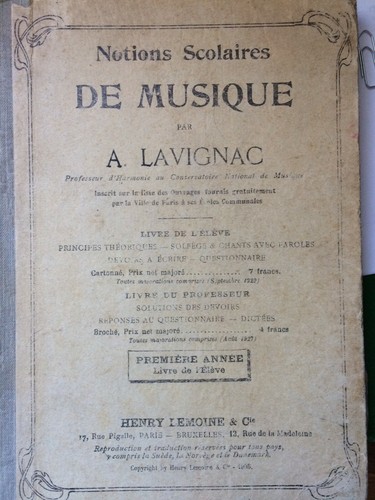 Notions scolaires musique - notions,