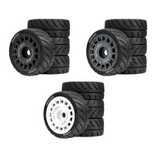 Lot de 4 roues et pneus RC de