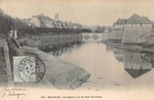 Besançon - L'embarcadère, vue du pont bateau pneumatique