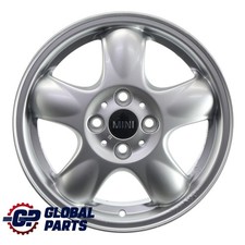 Mini Cooper R50 R56 Argent Jante Alliage 15" 5,5J ET:45 5-Start Spooler 100