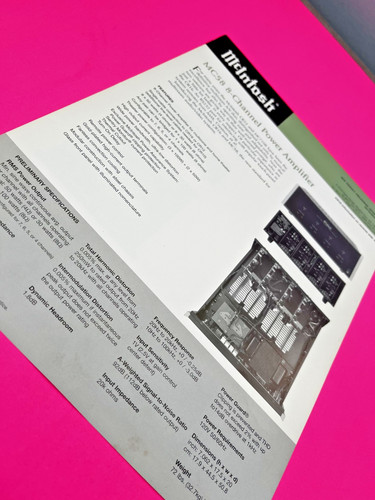 Mcintosh mc58 brochure - mcintosh,