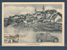 carte  1er jour  journée du timbre   71  Montceau les Mines    1958