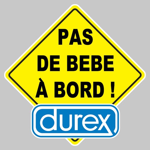 Sticker pas bebe bord - bebe, a