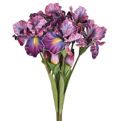 Fleurs artificielles iris - 6,
